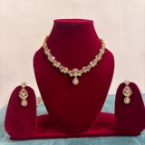 Royal Golden Necklace Set with Earrings
